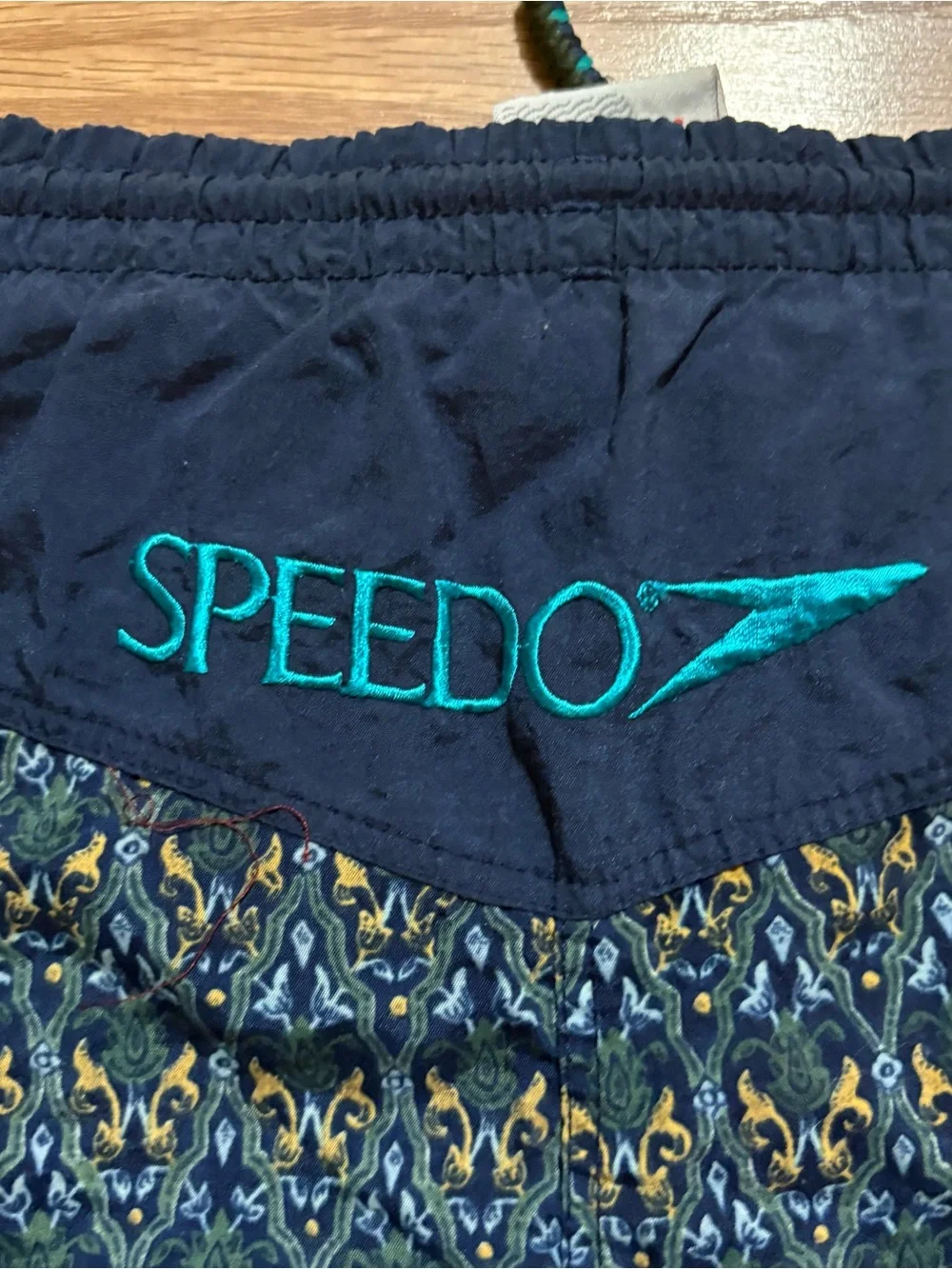 Vintage Speedo Blue Swim Trunks XXL 38” Waist Summer Beach Vacation